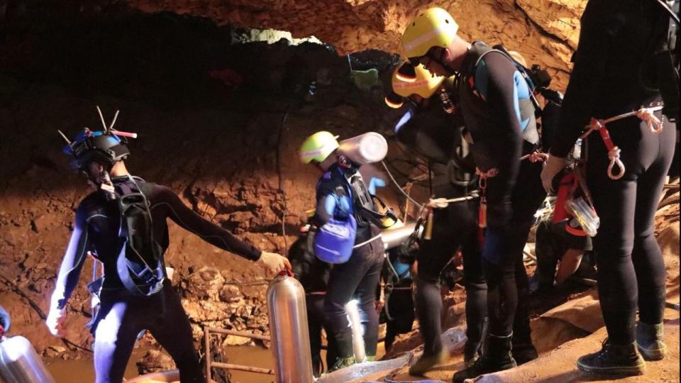 The rescue operation to save 12 boys and their soccer coach trapped in a Thai cave is imminent. Source: AAP