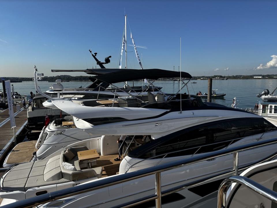 View of a Princess Yacht.