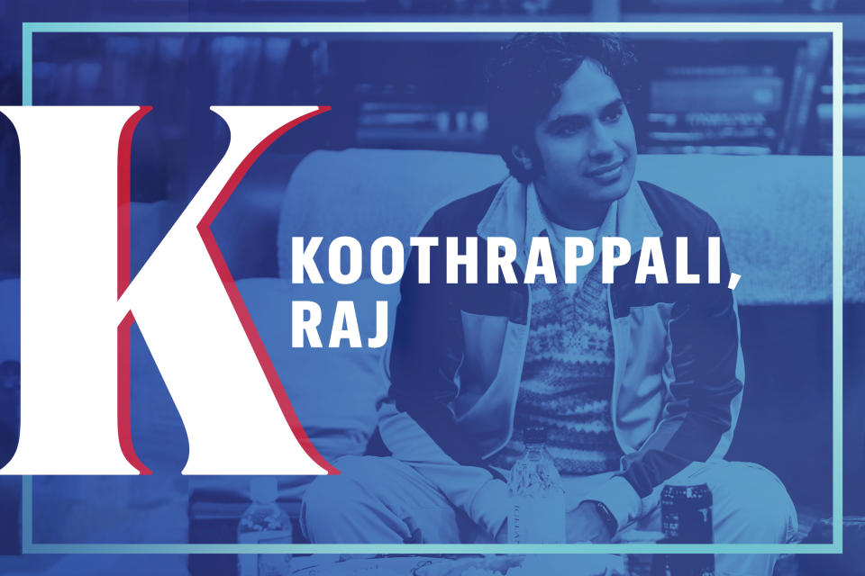 Raj Koothrappali (Kunal Nayyar)