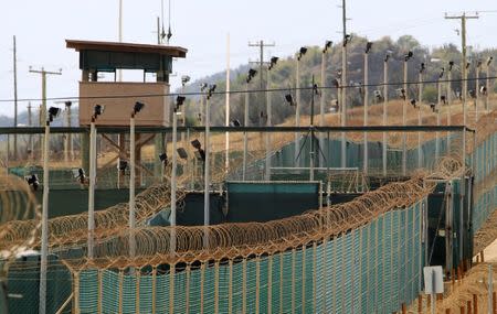 FILE PHOTO: The exterior of Camp Delta is seen at the U.S. Naval Base at Guantanamo Bay, March 6, 2013. REUTERS/Bob Strong/File Photo
