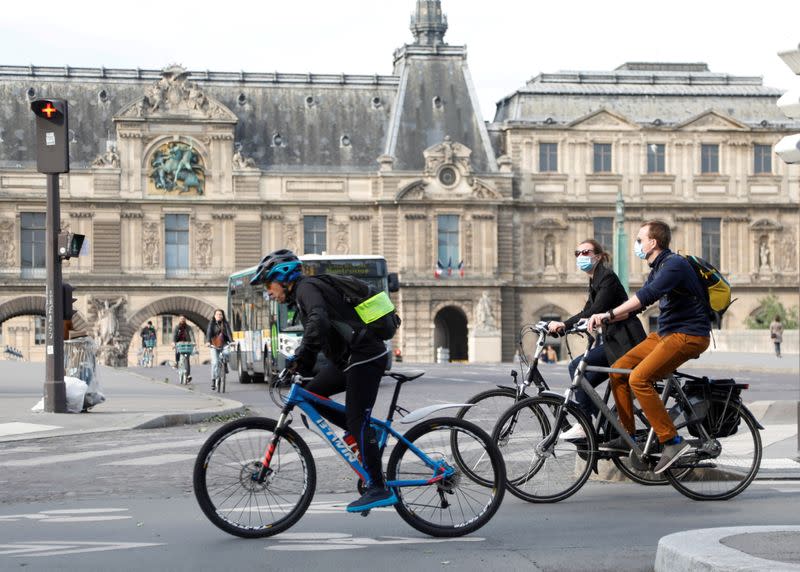 FILE PHOTO: Gradual end to a nationwide lockdown due to the coronavirus disease (COVID-19), in Paris