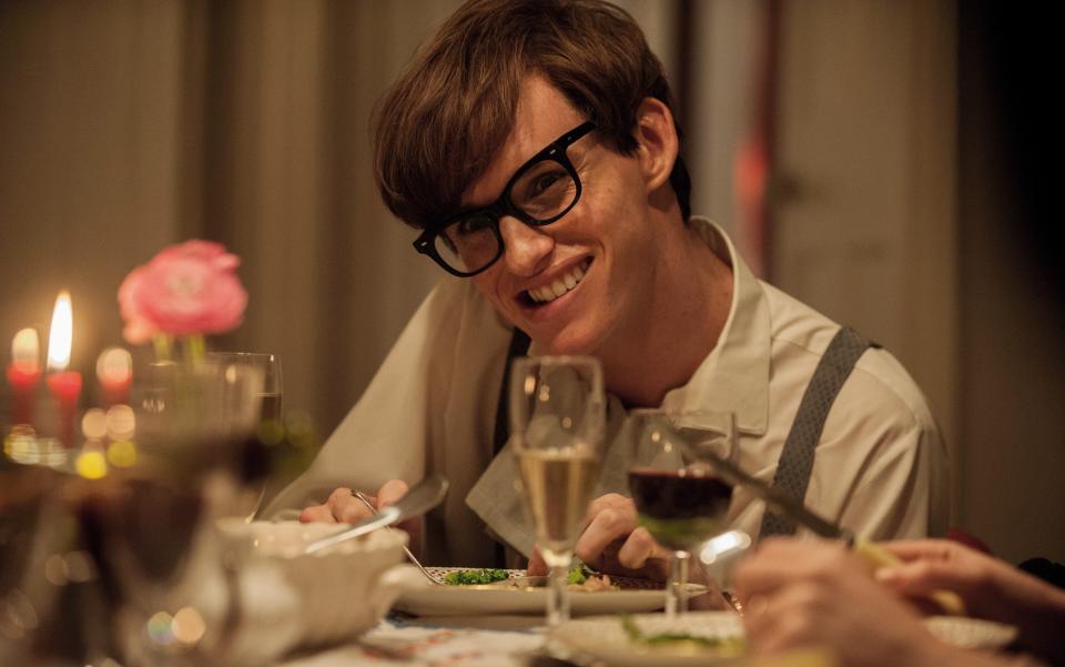 Eddie Redmayne as Hawking in The Theory of Everything