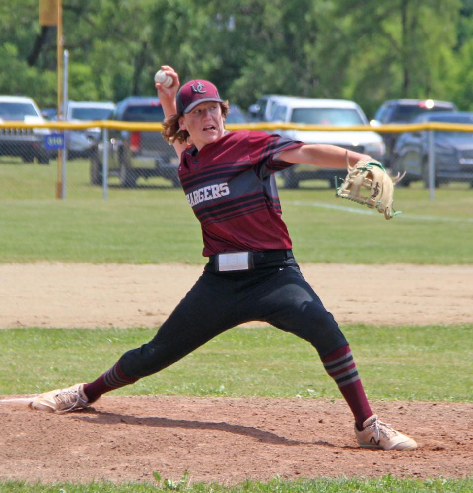 Union City's Ryan Zweng took over on the mound for the Chargers on day two of the regional semifinal