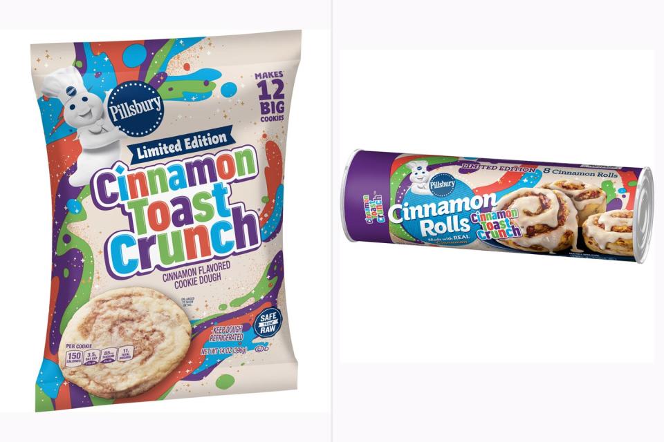 Cinnamon Toast Crunch Flavored Cookie Dough and Cinnamon Rolls