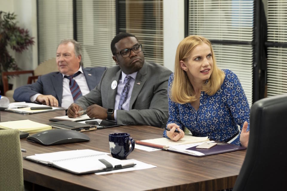 Veep Season 7 Kevin Dunn, Sam Richardson, Anna Chlumsky