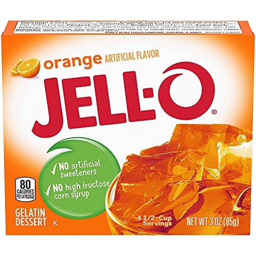 Jell-o, Gelatin Dessert, Orange (Pack of 2)