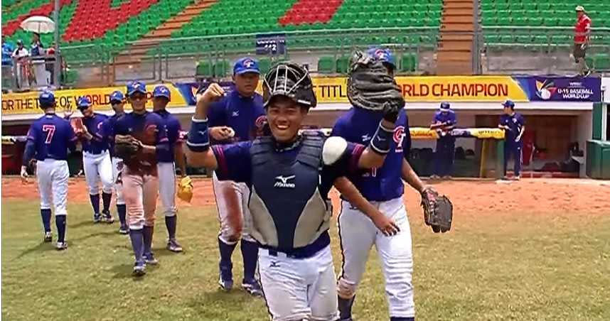 2018年U15對戰古巴，中華小將獲勝。（圖／WBSC）