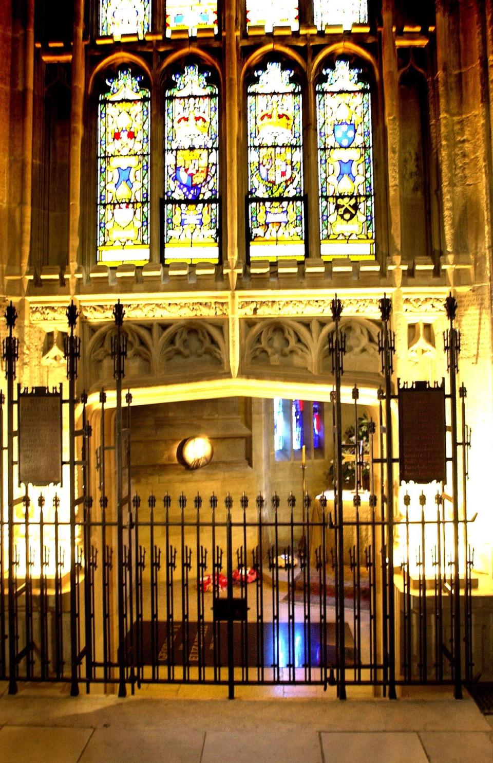 The royal vault lies beneath St George’s Chapel in the Windsor ground (PA)