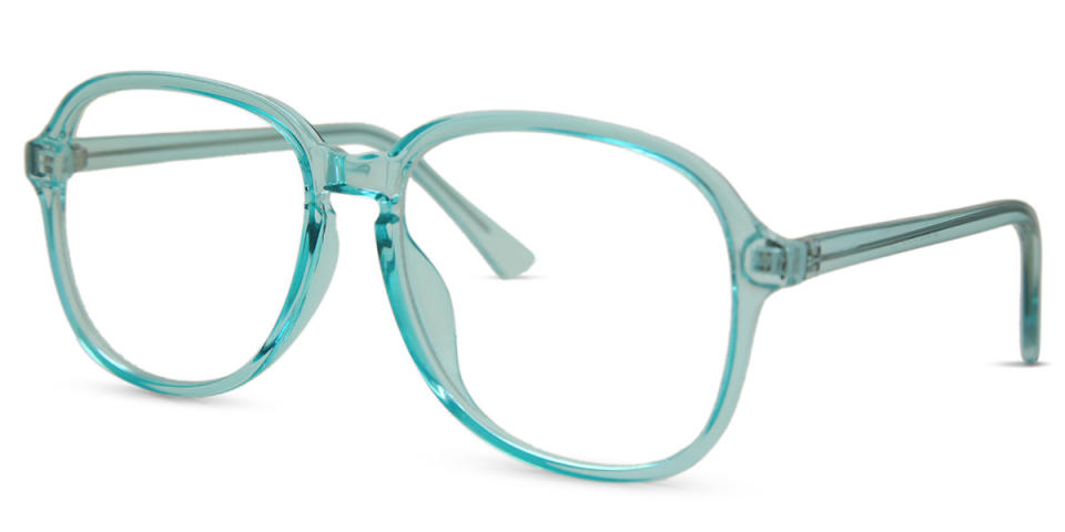 SmartBuy Collection Laurie glasses - Blue plastic frames with large square shape