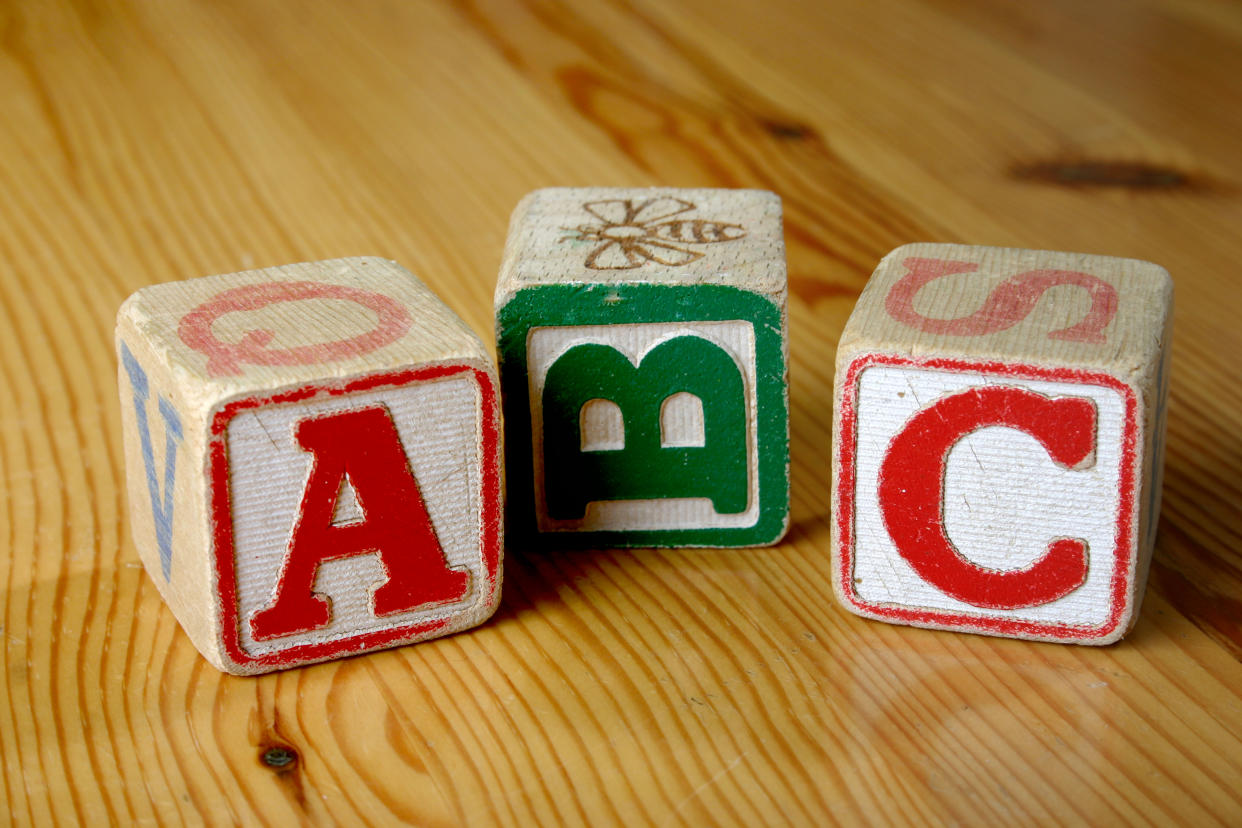 A new version of the alphabet song which slows down the LMNOP part hasn't gone down well with the Internet [Photo: Getty]