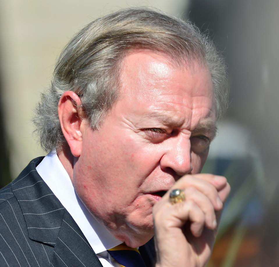 Attorney Dick Harpootlian speaks to the media after a bond hearing for Alex Murdaugh in the Richland County Courthouse Oct. 19, 2021.