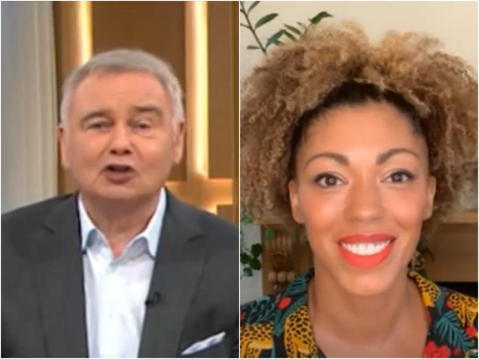 Eamonn Holmes and Dr Zoe Williams on ‘This Morning’ on Thursday (ITV)