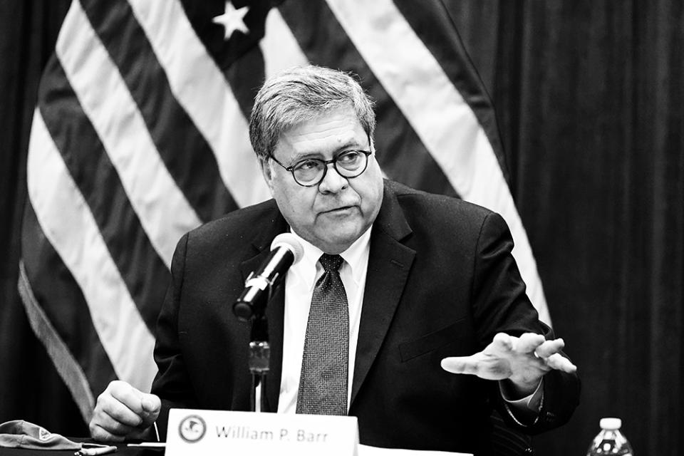 U.S. Attorney General William Barr in October 2020.