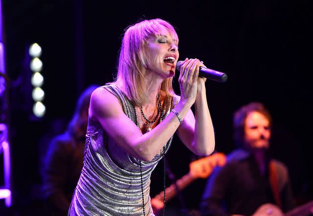 <p>Scott Dudelson/Getty</p> Chynna Phillips performing on February 2018