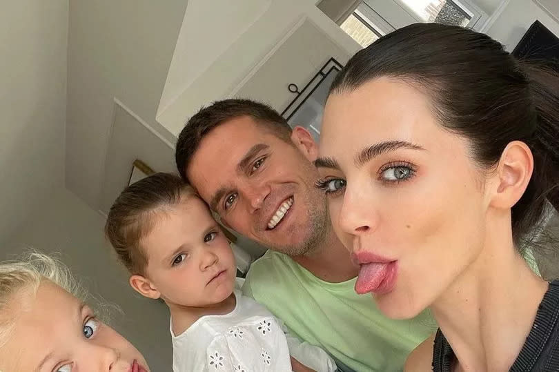 Gaz Beadle and Emma McVey and their kids