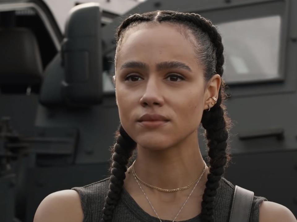 Nathalie Emmanuel as Ramsey in "Fast and Furious 9."