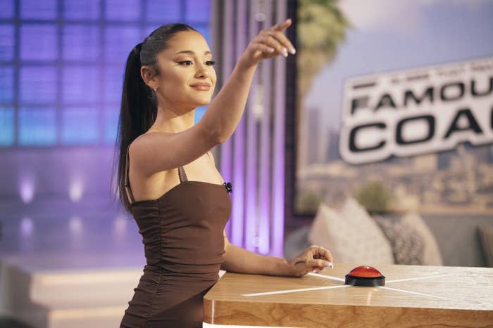 Ariana Grande on a 2021 episode of The Kelly Clarkson Show