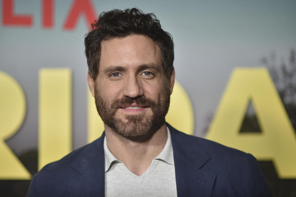 Édgar Ramírez arrives at the premiere of "Florida Man" on Wednesday, April 12, 2023, at the Roma Theater in Los Angeles. (Photo by Richard Shotwell/Invision/AP)