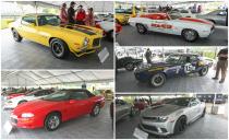 <p>The <a href="http://www.caranddriver.com/news/2016-chevrolet-camaro-official-photos-and-info-news" rel="nofollow noopener" target="_blank" data-ylk="slk:2016 Chevrolet Camaro reveal;elm:context_link;itc:0;sec:content-canvas" class="link ">2016 Chevrolet Camaro reveal</a> was a treat, with unfettered access to the all-new sixth-generation model, a claimed <a href="http://www.caranddriver.com/flipbook/camaro-tastic-the-hottest-privately-owned-camaros-at-the-sixth-generation-models-detroit-reveal" rel="nofollow noopener" target="_blank" data-ylk="slk:250 privately owned Camaros;elm:context_link;itc:0;sec:content-canvas" class="link ">250 privately owned Camaros</a> and their owners and families in attendance, and the scenic environs of Detroit's Belle Isle smack dab in the Detroit River. What could go wrong? Well, the weather, for starters—but that's okay. The heavy rain forced us into the makeshift Camaro "museum" Chevy put on-site while we waited for the 2016 Camaro’s reveal, and boy did we find some gems. Among the throngs of classic Camaros were privately owned and GM Heritage Center collection vehicles, all of them pristine, save for the race cars, which were pristinely not pristine. Take a tour through the five generations of museum-quality Camaros by swiping right (that’s the good swipe on Tinder, right?).</p>