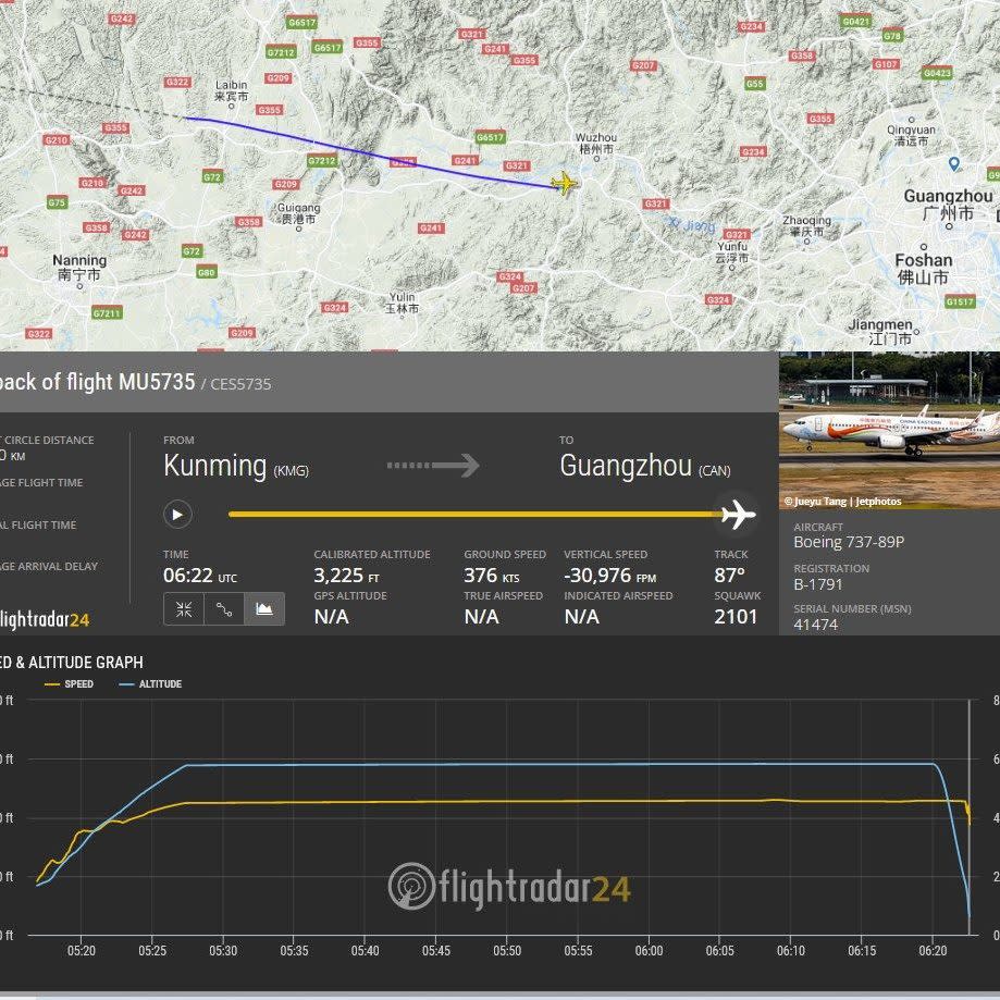 china flight - Twitter/@JackyAviation