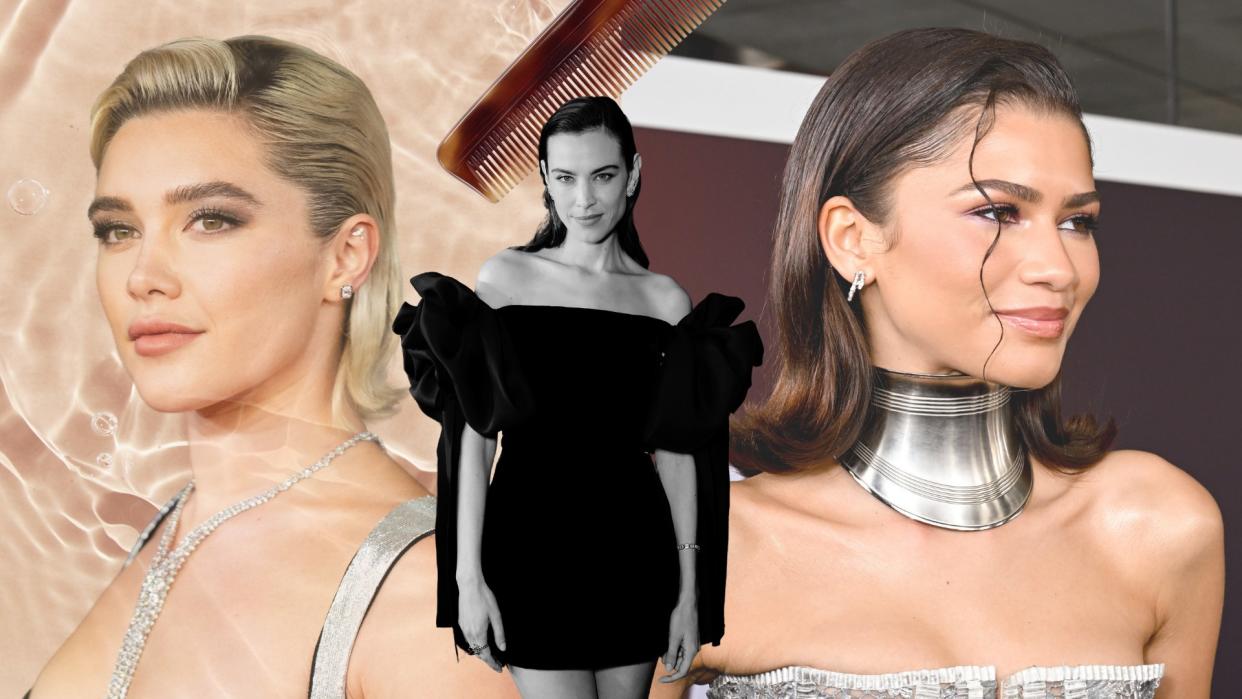 Collage Florence Pugh, Zendaya and Alexa Chung 