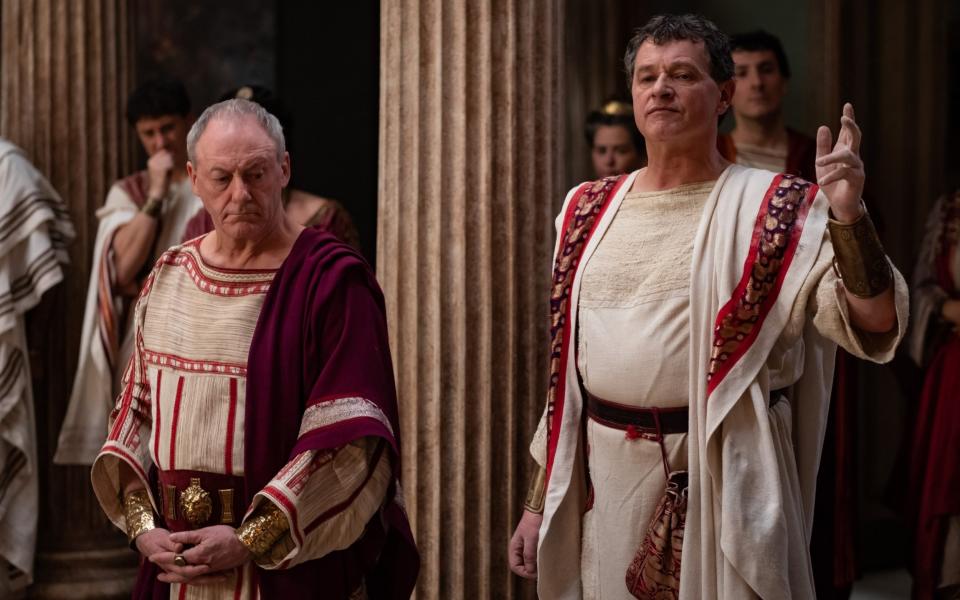 Liam Cunningham and Brian McCardie in Domina - Sky Atlantic/Stefano C Montesi