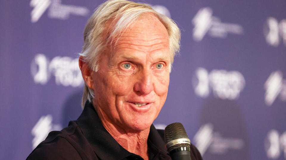 Greg Norman has issued a defiant new statement about the Saudi-backed breakaway golf competition that he is fronting. Pic: Getty