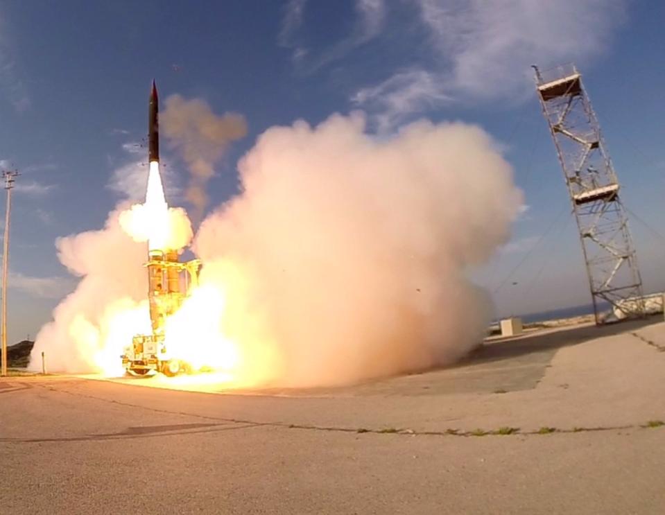 以色列箭3式反彈道系統，與美國飛彈防禦署有合作關係。（圖／IAI）