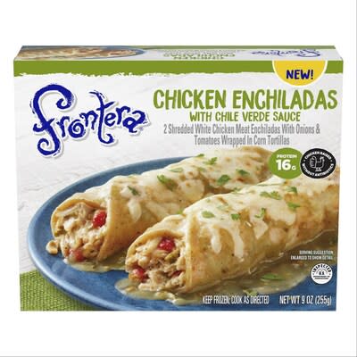 Conagra Brands, Inc. one of North America's leading branded food companies, is showcasing a diverse line-up of new meals, vegetable sides and snacks at Natural Products Expo West 2024 in Anaheim, California. Drawing inspiration from top culinary trends and popular restaurant offerings, Conagra’s latest arrivals thoughtfully combine quality ingredients, delicious flavor, and convenience. Among the new offerings are Frontera Chicken Enchiladas with Chile Verde Sauce.