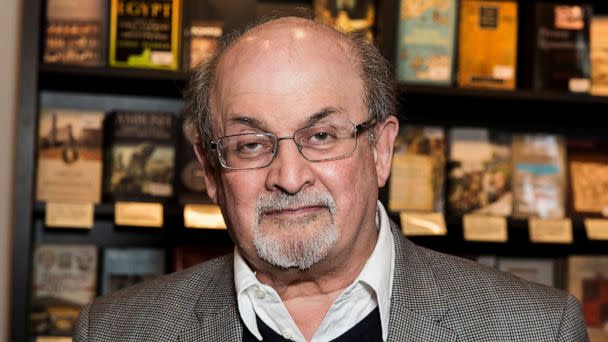 PHOTO: Author Salman Rushdie appears at a signing for his book 'Home' in London on June 6, 2017. (Grant Pollard/Invision/AP)