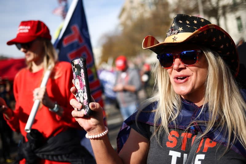 Supporters of U.S. President Trump protest against election results, in Washington