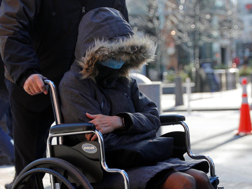 Elisabeth Kimmel, a former owner and president of Midwest Television, arrives at the federal courthouse for a hearing for her role in the vast college admissions fraud scheme called "Varsity Blues", in Boston, Massachusetts, on December 9, 2021.