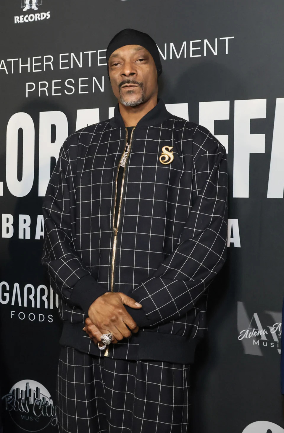 Snoop Dogg Wearing Black Outfit