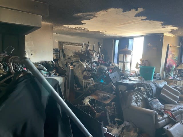 Photos show the aftermath of an early-morning deadly fire (Clark County Fire Department)