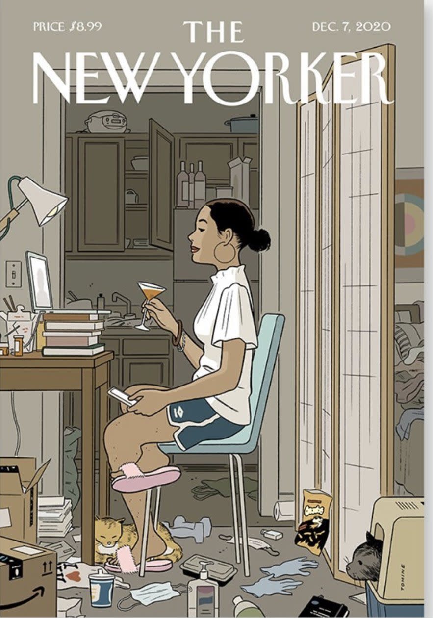 <p>New Yorker cover goes viral for being relatable amid pandemic </p>New Yorker/Adrian Tomine