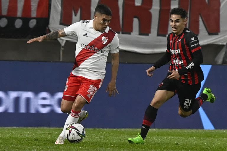 Juanfer Quintero hizo un gol olímpico ante Patronato, pero a River no le alcanzó