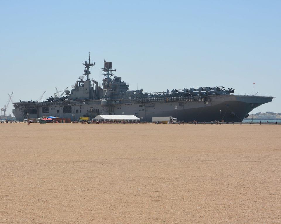 Navy amphibious assault ship Iwo Jima Duqm Oman