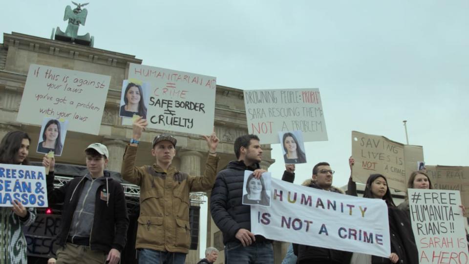 <div class="inline-image__caption"><p>Protesters demonstrating in support of Sara.</p></div> <div class="inline-image__credit">DocDays Productions/Safe Passage Films</div>