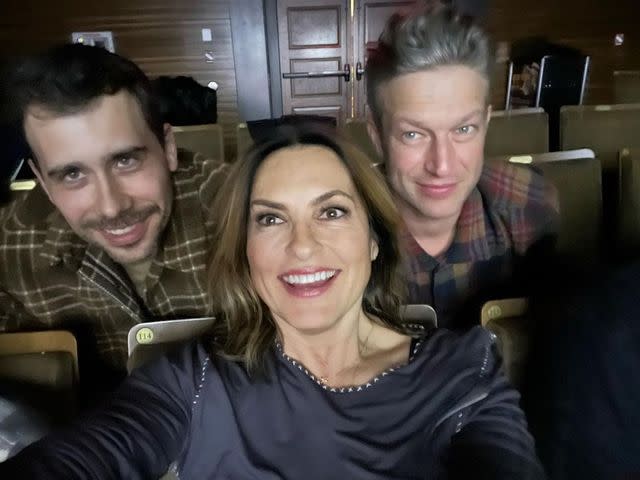 <p>Mariska Hargitay/Instagram</p> Octavio Pisano, Mariska Hargitay and Peter Scanavino