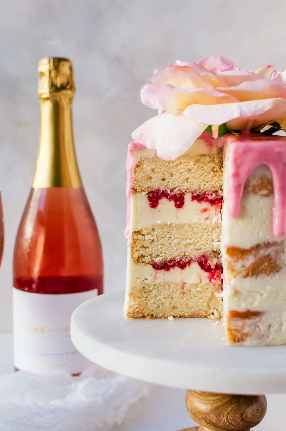 Raspberry Rosé Cake