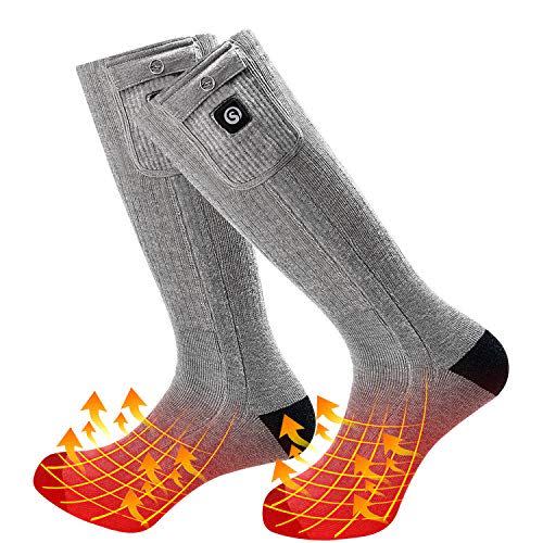 1) Snow Deer Rechargeable Electric Heated Socks