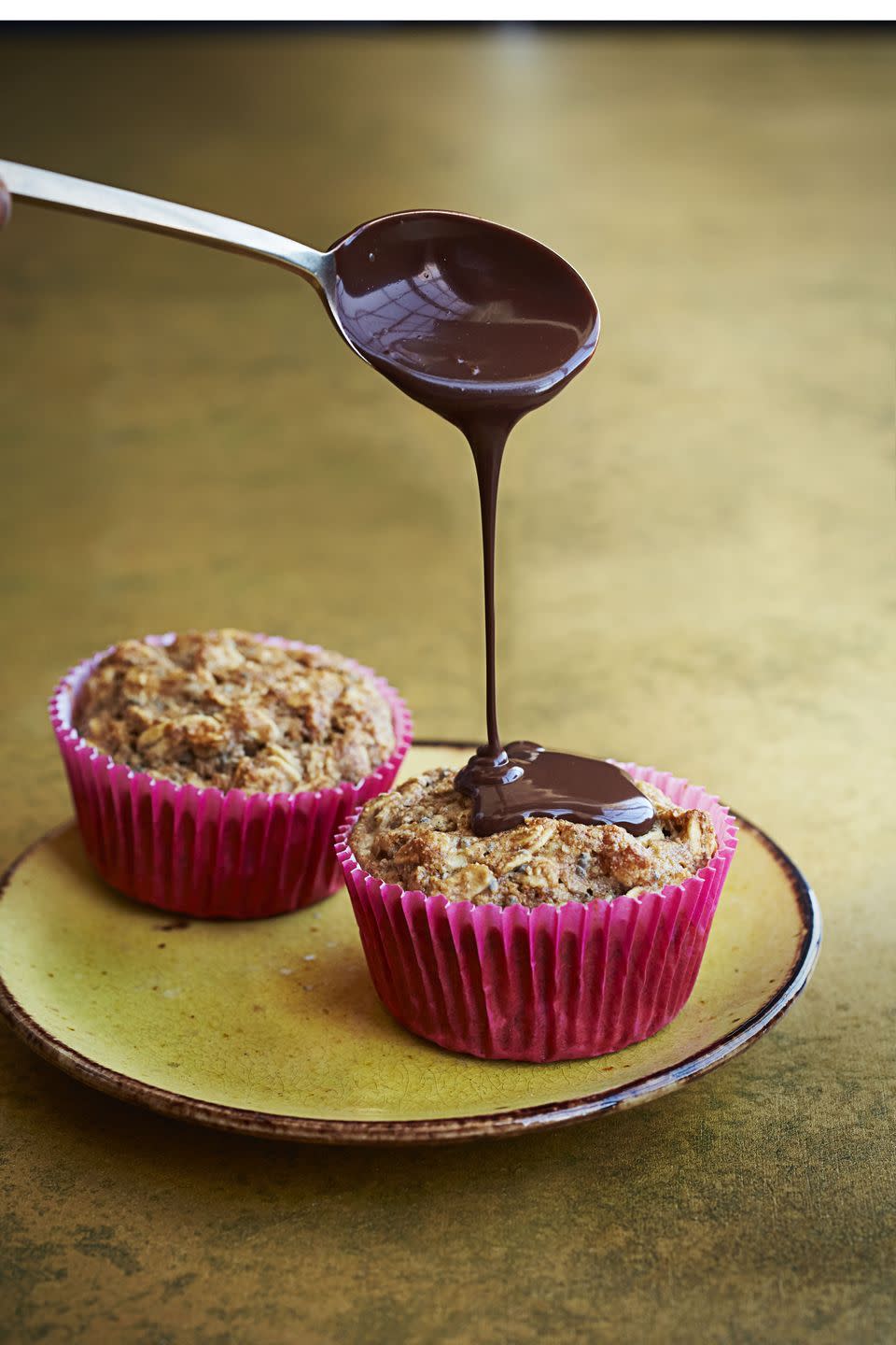 Spiced Banana-Chocolate Muffins