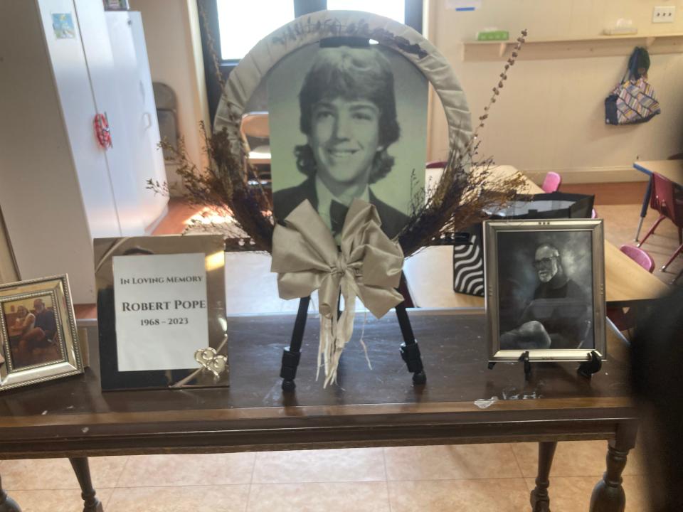 Photos of Robert Pope, who died in January 2023 at age 54. Known simply as "Pope" he was among the longtime homeless in Bucks County. He was remembered at a memorial service at Calvary Full Gospel Church on  April 22, 2023.