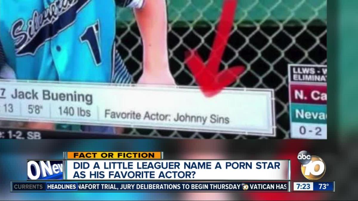 Funny Porn Star Names - Little Leaguer named porn star as favorite actor?