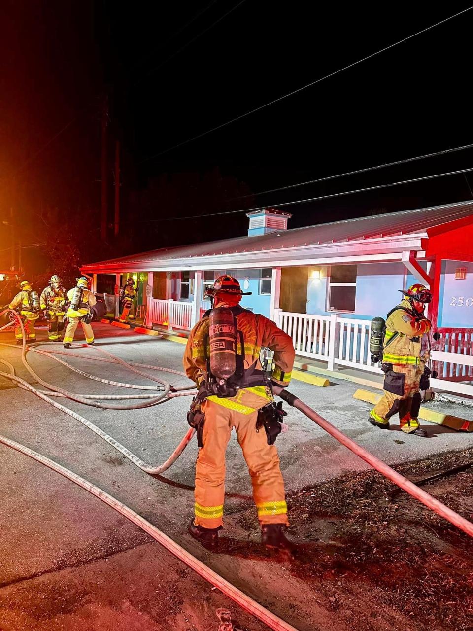 Martin County Fire Rescue on April 10, 2024, responded to a structure fire in the 2500 block of Northeast Jensen Beach Boulevard.