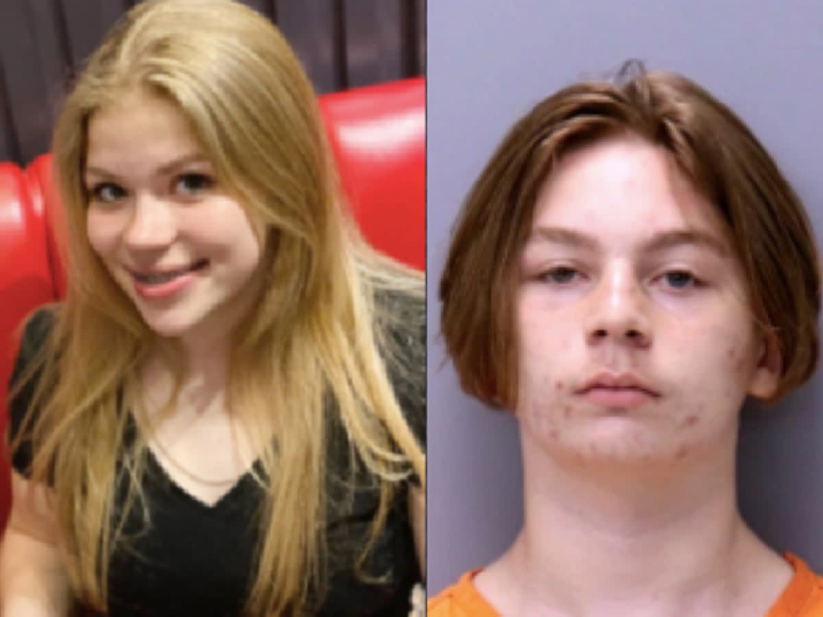 Tristyn Bailey, left, was brutally murdered by classmate Aiden Fucci in 2021 (St Johns County Sheriff’s Office)