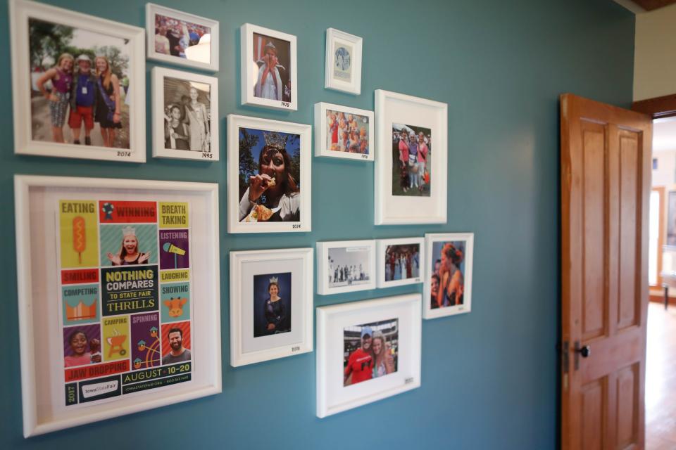 Iowa State Fair memorabilia hangs on display in museum on the fairgrounds.