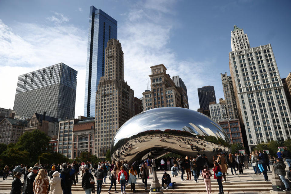 The Bean sculpture in Chicago