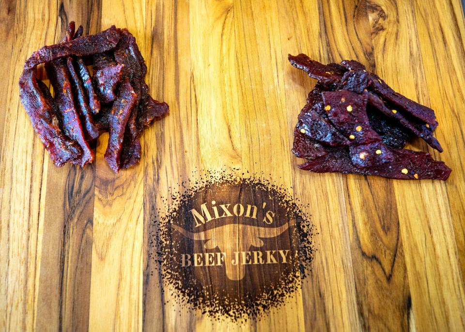 Justin Mixon, a big fan of beef jerky, tried making some at home, but it didn't turn out right. So Talisa Mixon added some spices and seasoning on it and the jerky became an instant hit with family and friends.