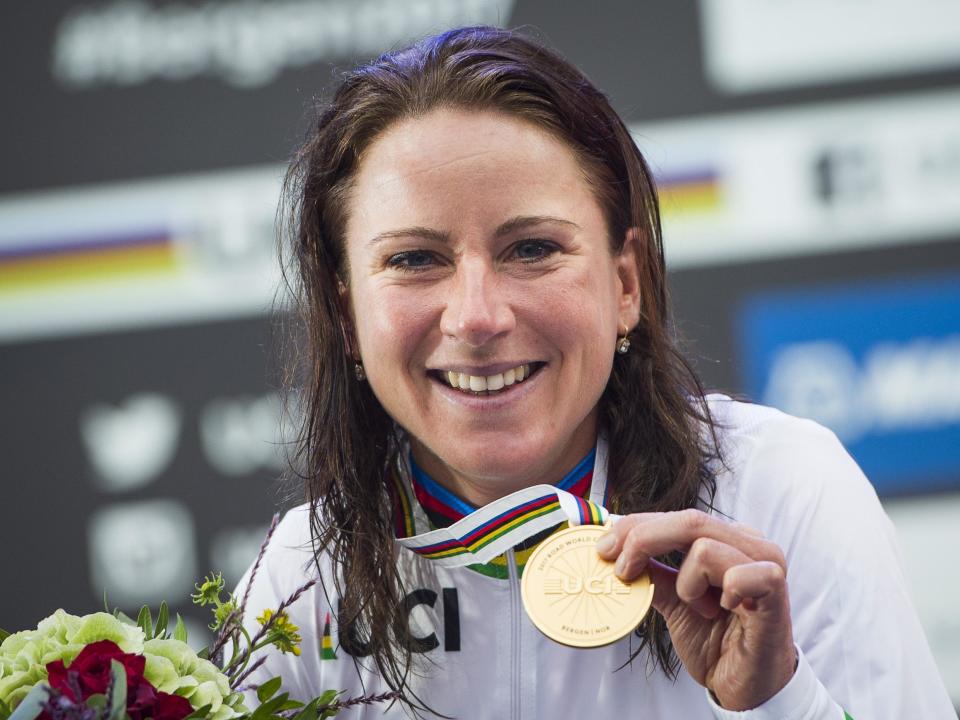 'The downs make the ups more beautiful,' a tearful Van Vleuten revealed after the race: Getty